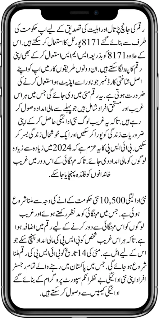 8171 BISP New Payment