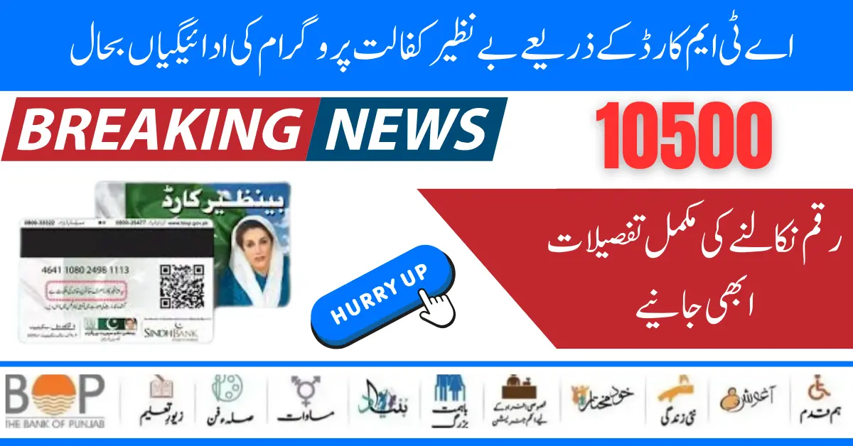 BISP 8171 Web Portal Program New Payment Start Through ATM Card and BISP Centers