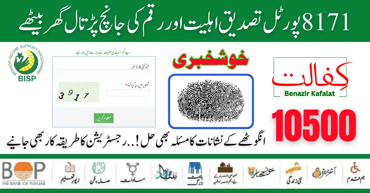 8171 Portal Verify Eligibility and Check Payment Online