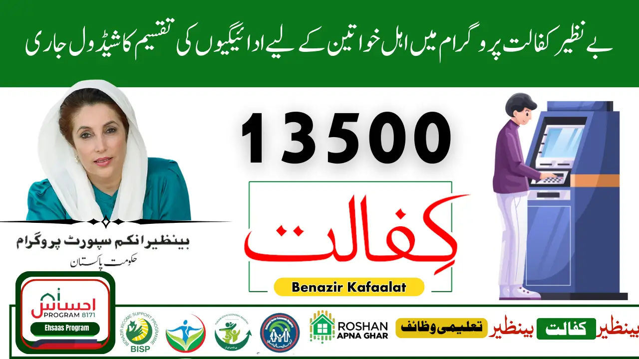 Benazir Kafalat 13500 Payment Distribution Schedule