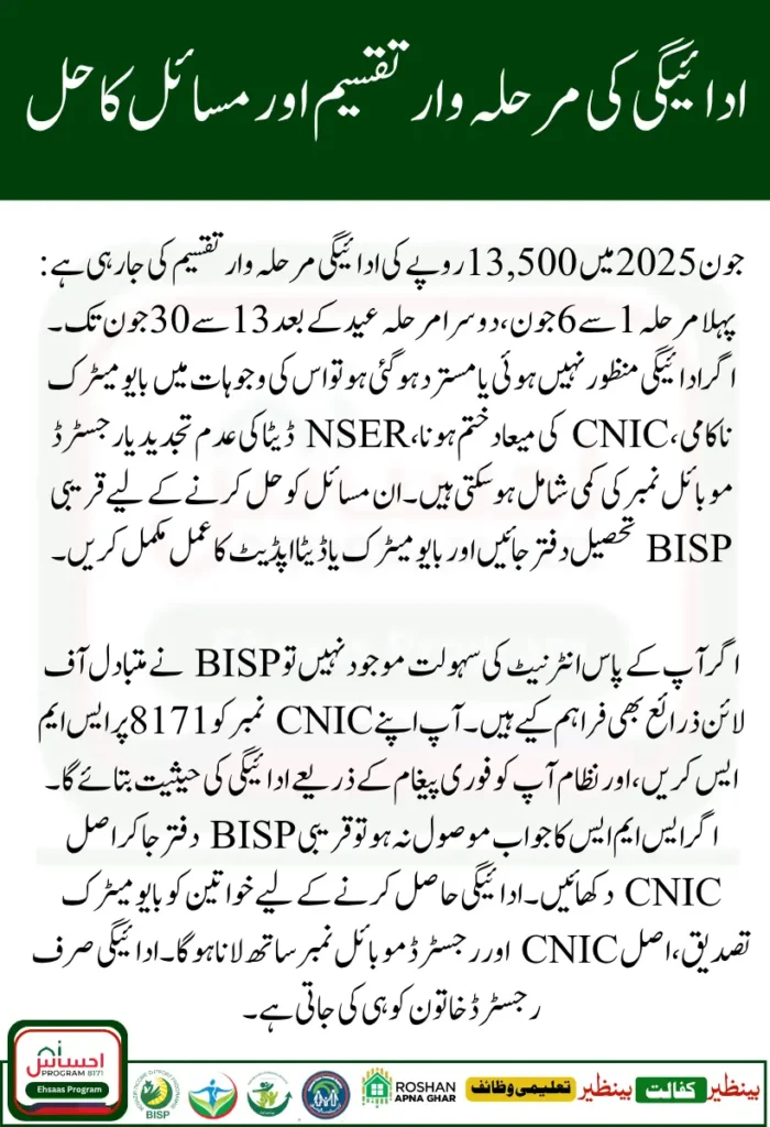 BISP 8171 Web Portal Payment Verification Using CNIC