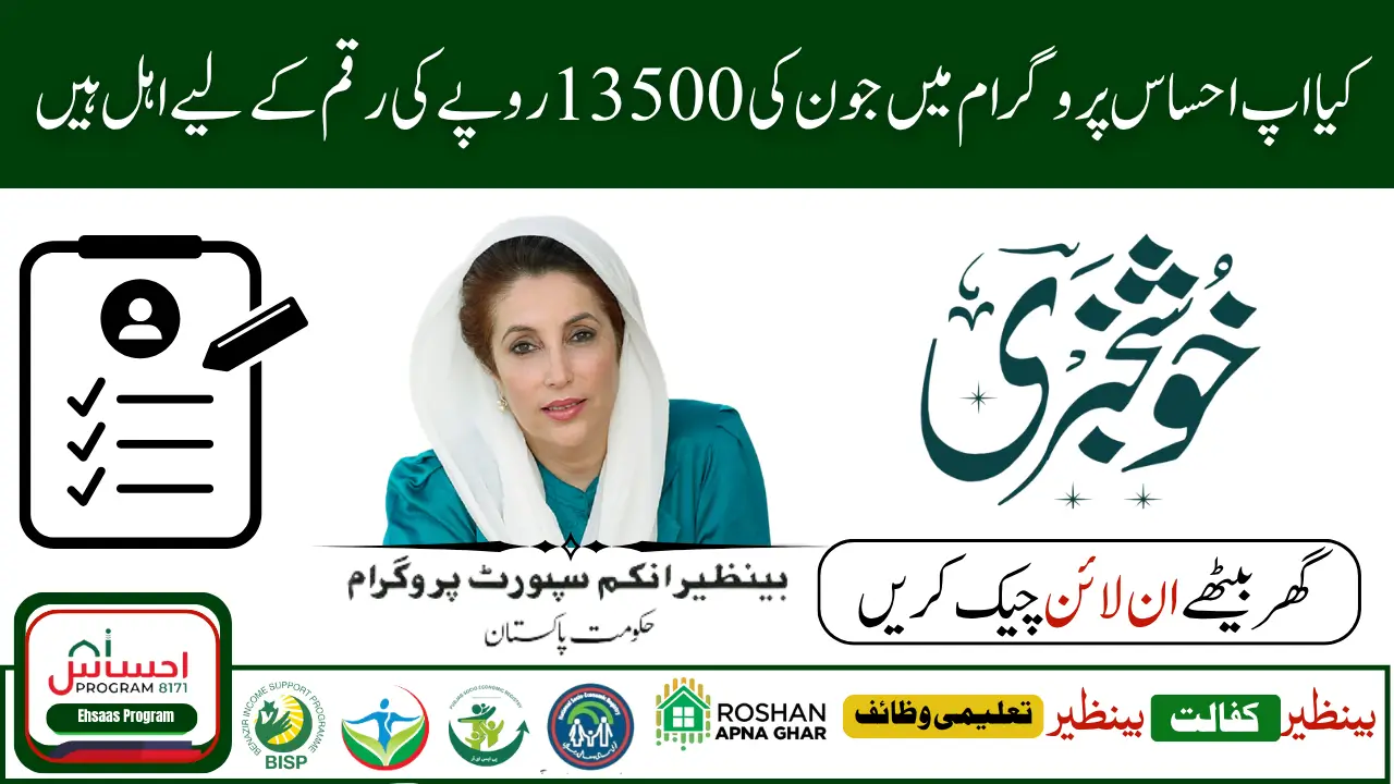Ehsaas Program 8171 June 2025 Payment