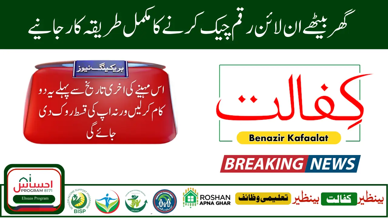 8171 Web Portal Check Benazir Kafalat