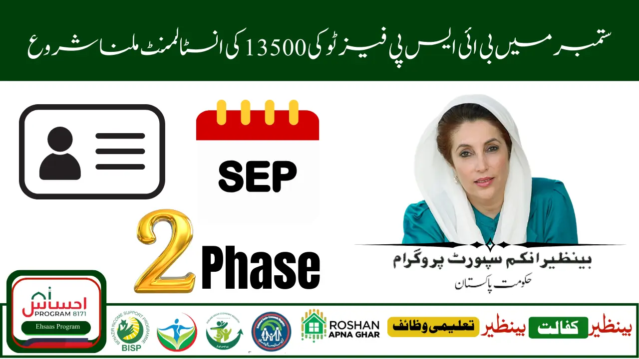 BISP Phase 2 September 2025 Payments Started in Eligible Districts – Rs 13500 Update